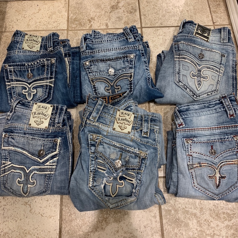 Men’s rock revival jeans